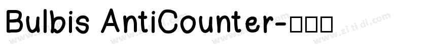 Bulbis AntiCounter字体转换